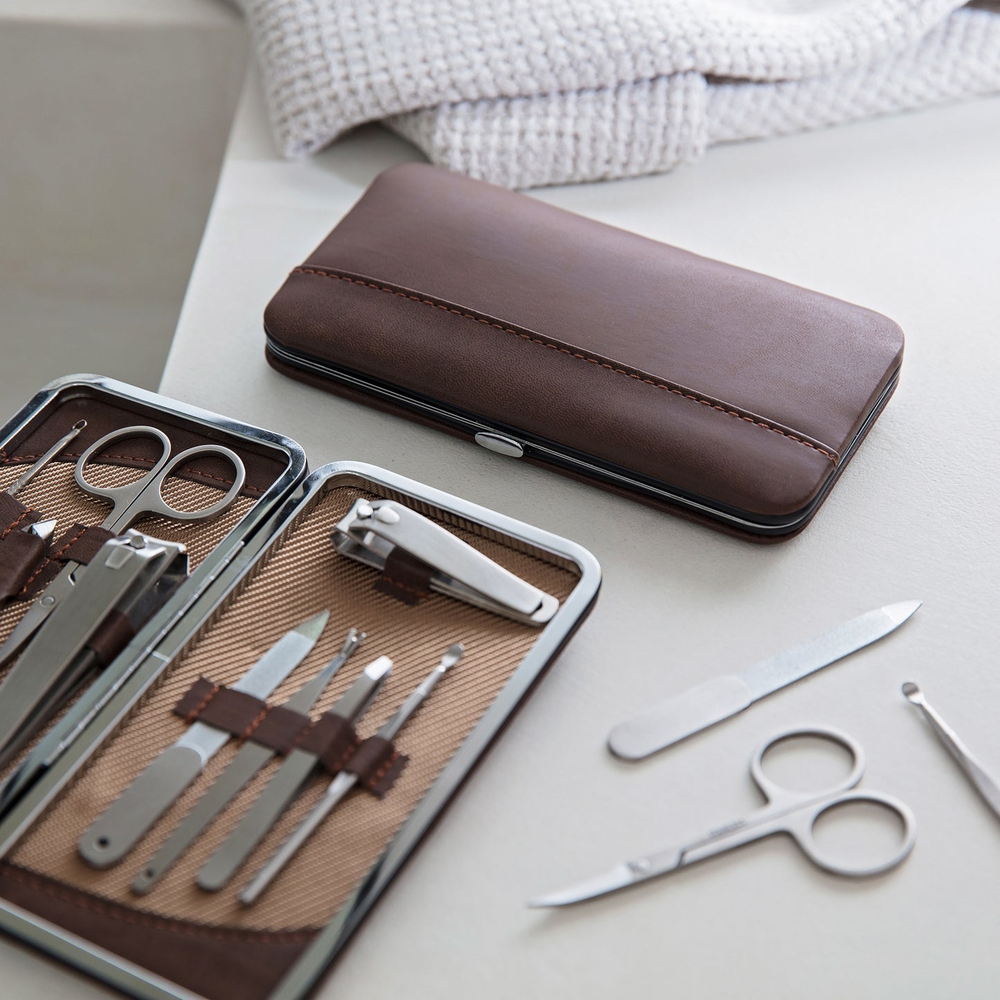 Personalised Manicure Kit - brown