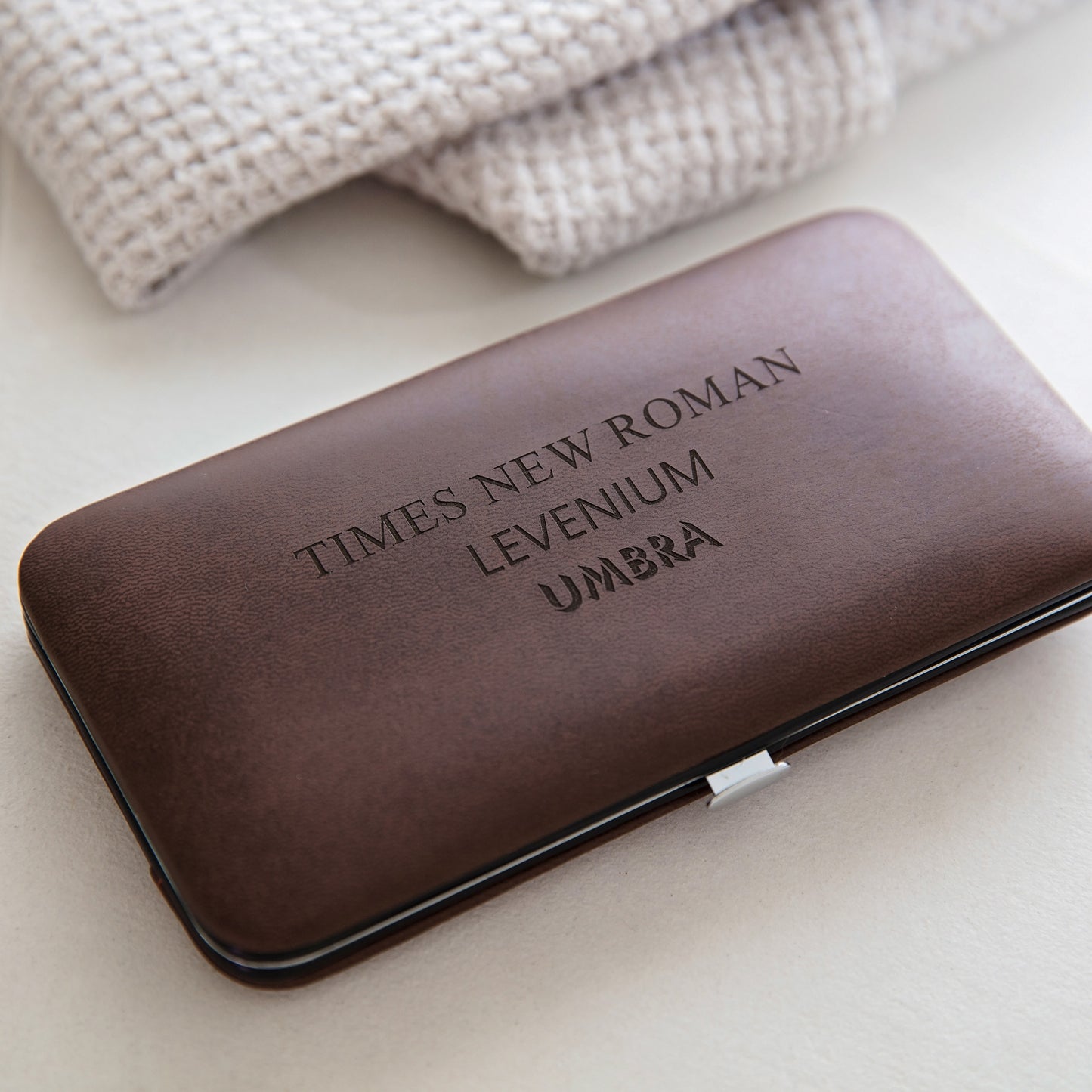 Personalised Manicure Kit - brown