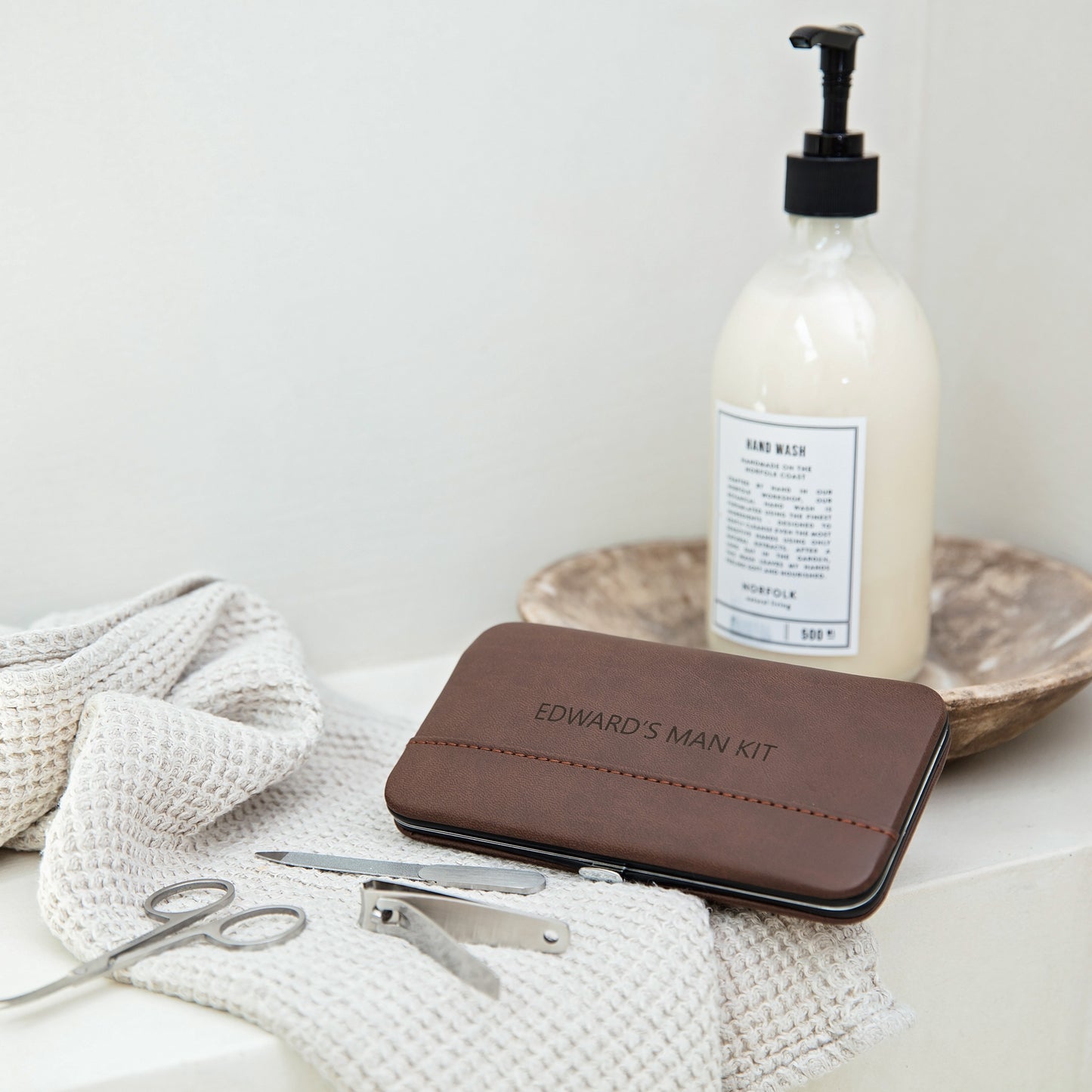 Personalised Manicure Kit - brown