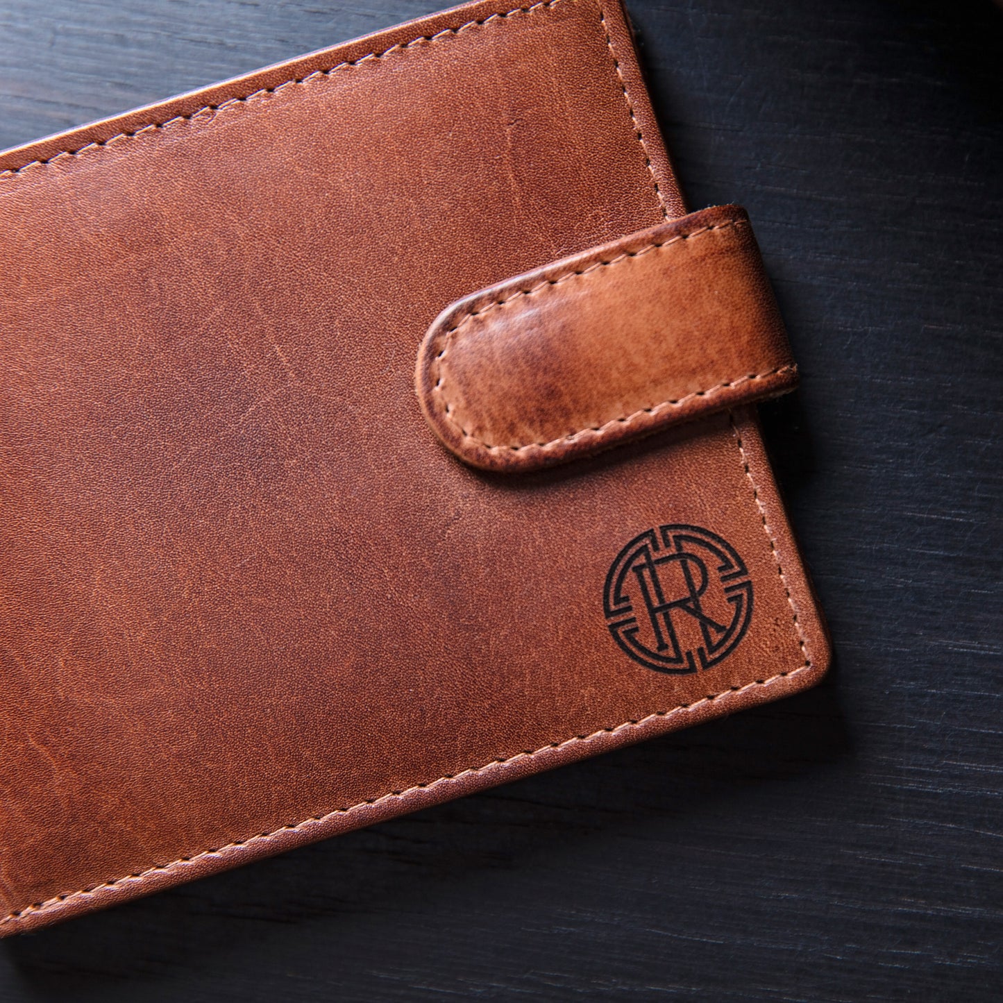 Monogram Leather Wallet - cards & coins