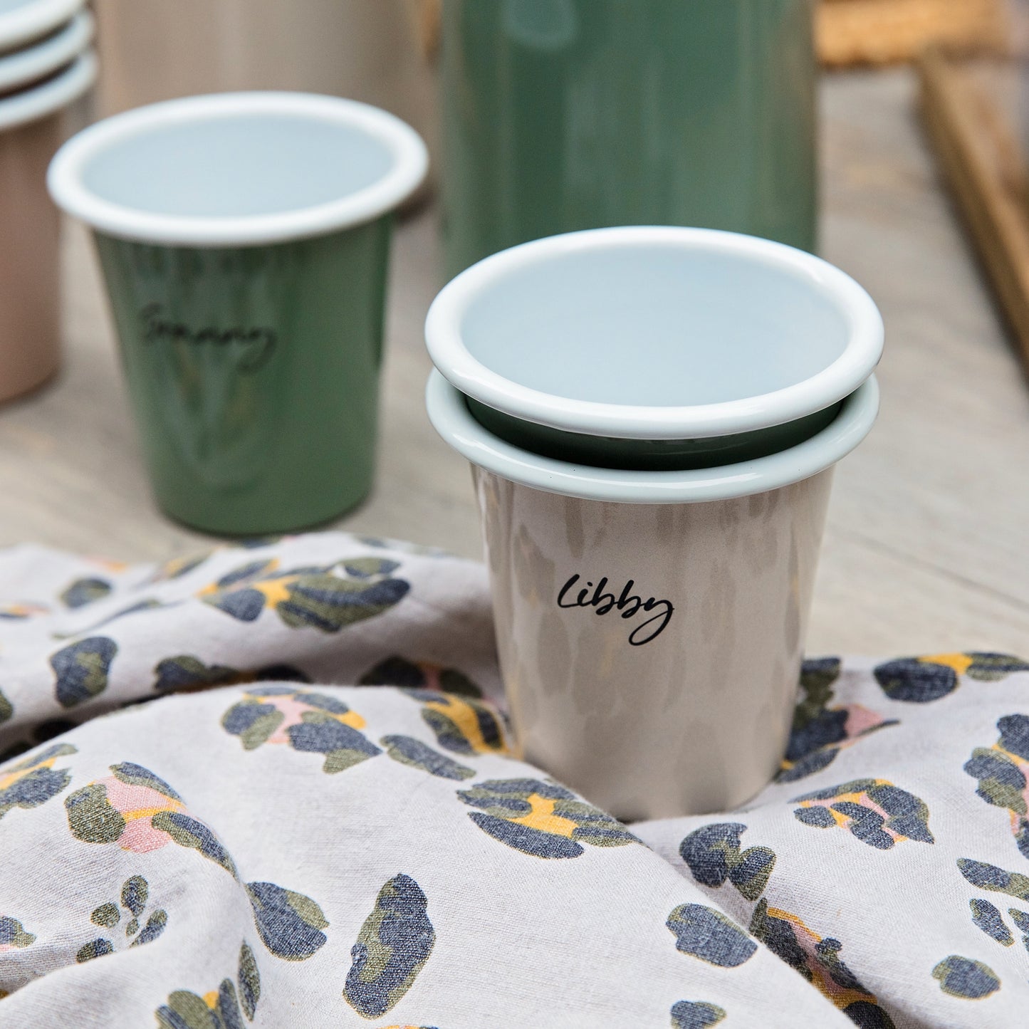 Falcon Enamel Tumbler - Cream