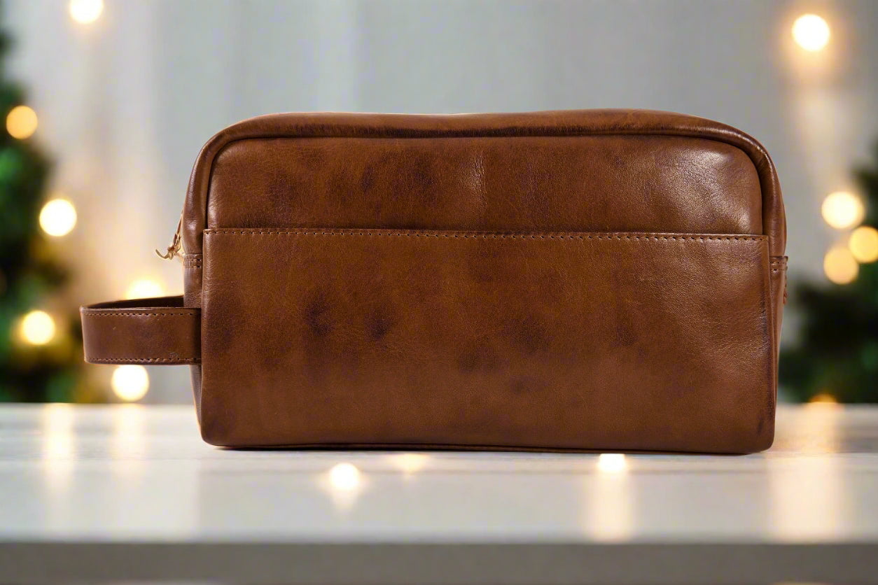 Leather Wash Bag