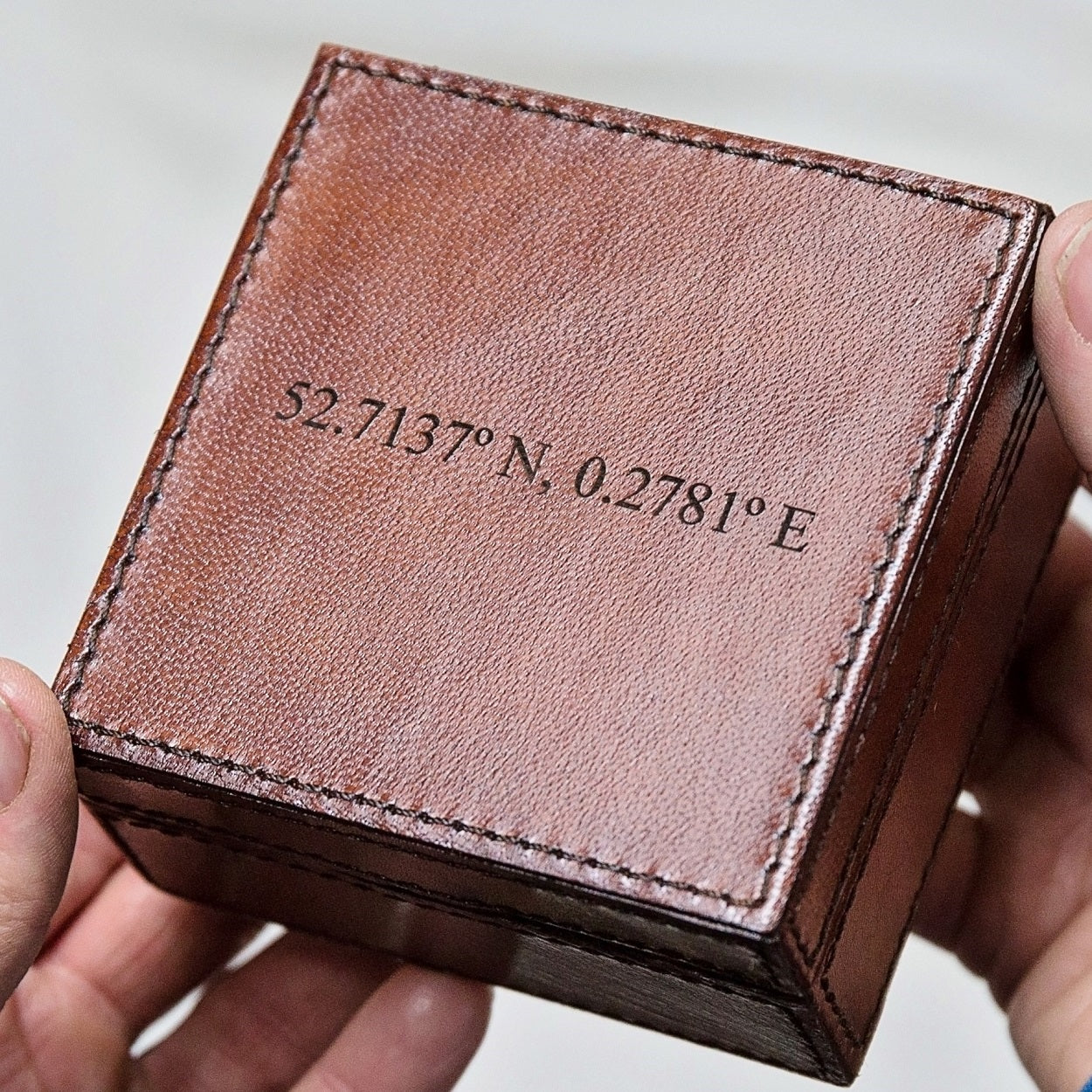 Leather Men's Jewellery Box - Rectangle