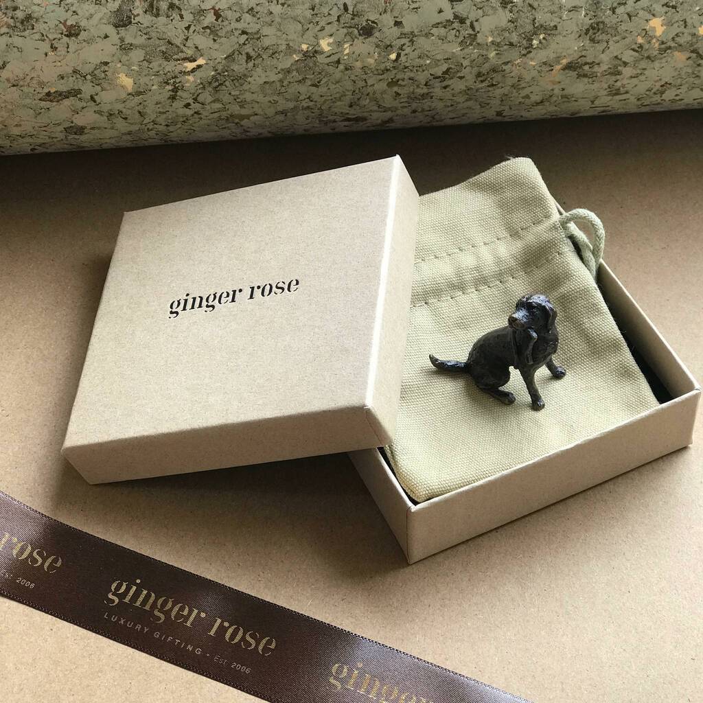 Miniature Bronze Sculpture - Lovebirds
