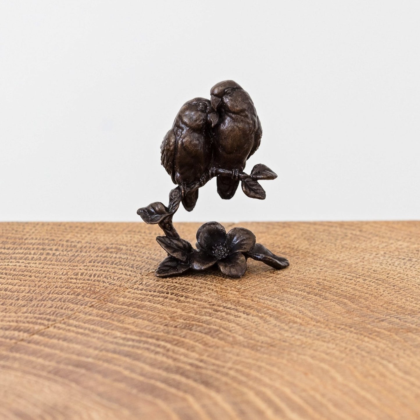 Miniature Bronze Sculpture - Lovebirds