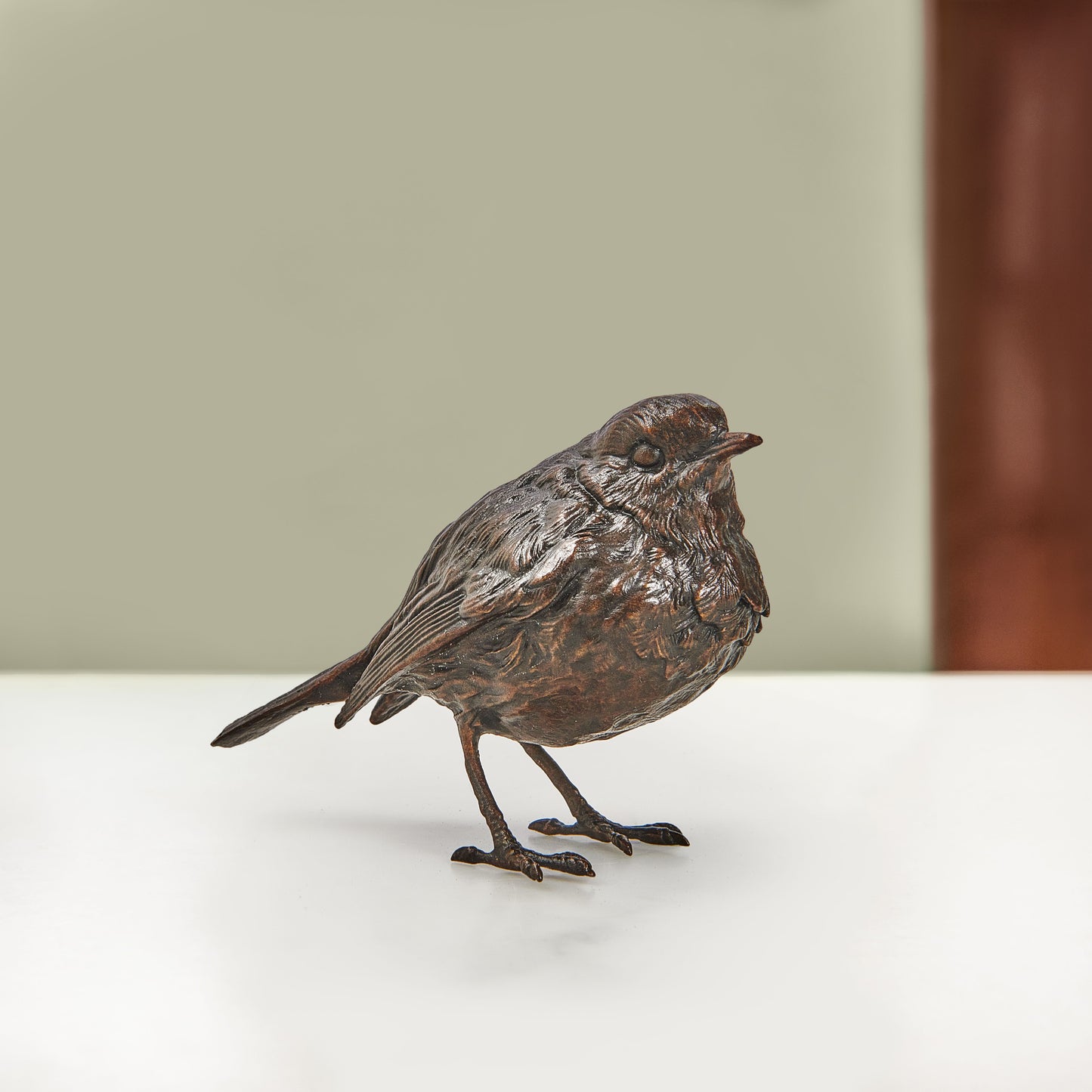 A solid bronze statue that makes a thoughtful sympathy gift or festive Christmas gift.