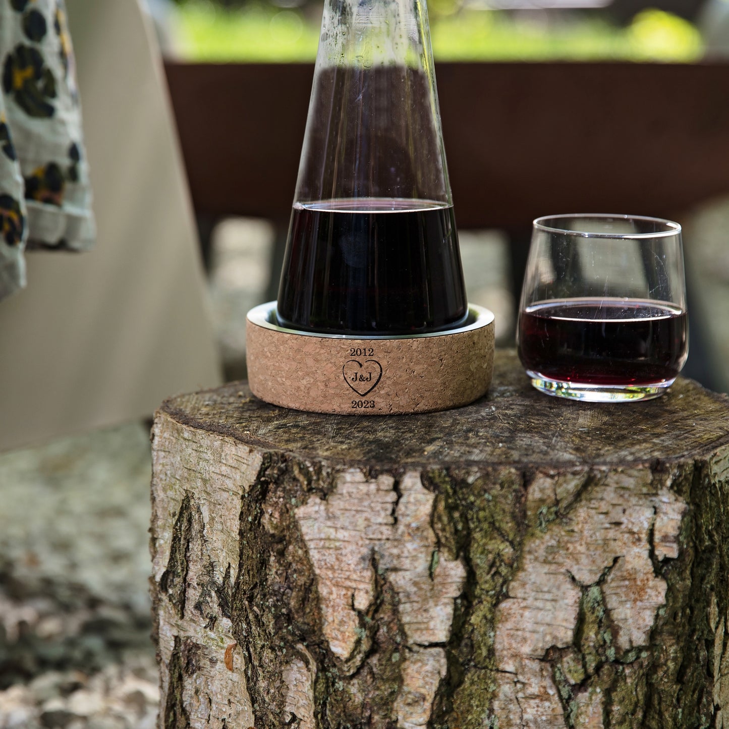 Cork & Steel Wine Bottle Coaster