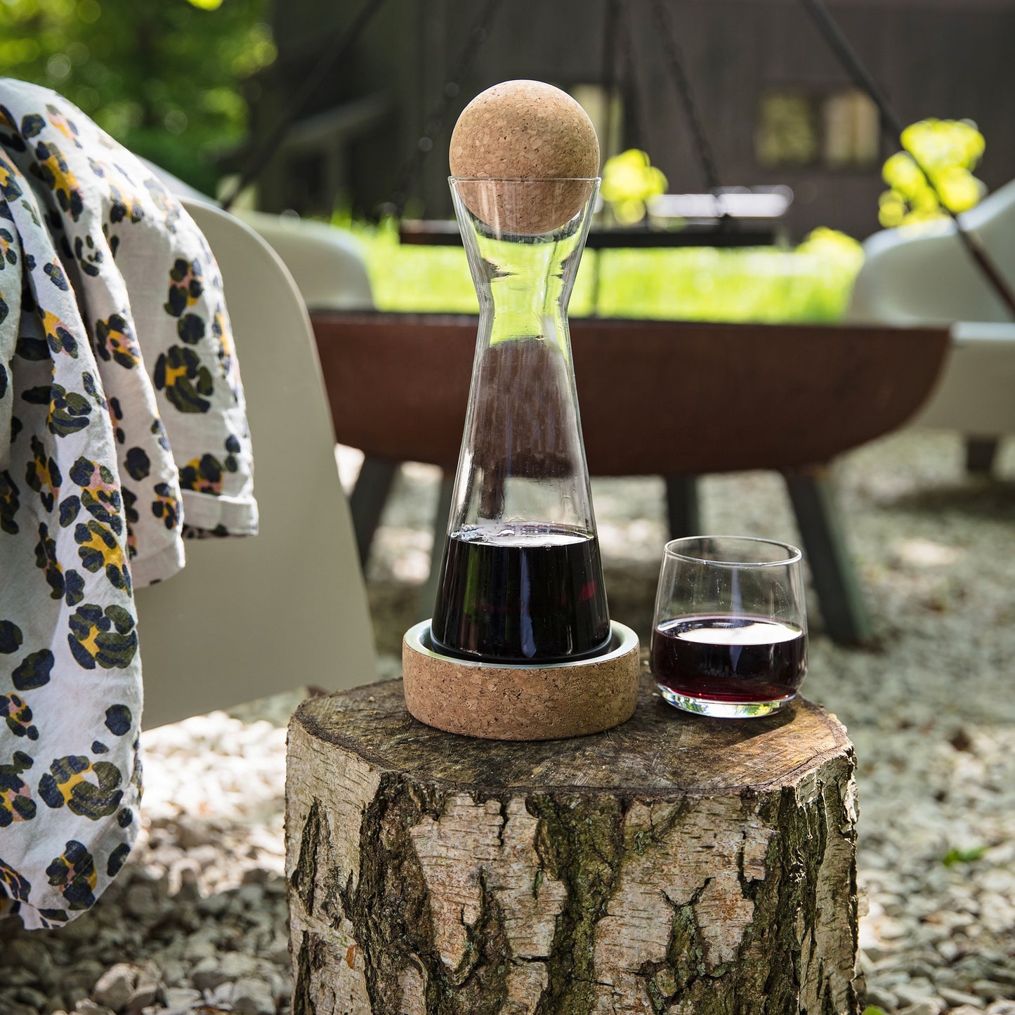 Wine Carafe with Cork Stopper & Coaster - Personalised