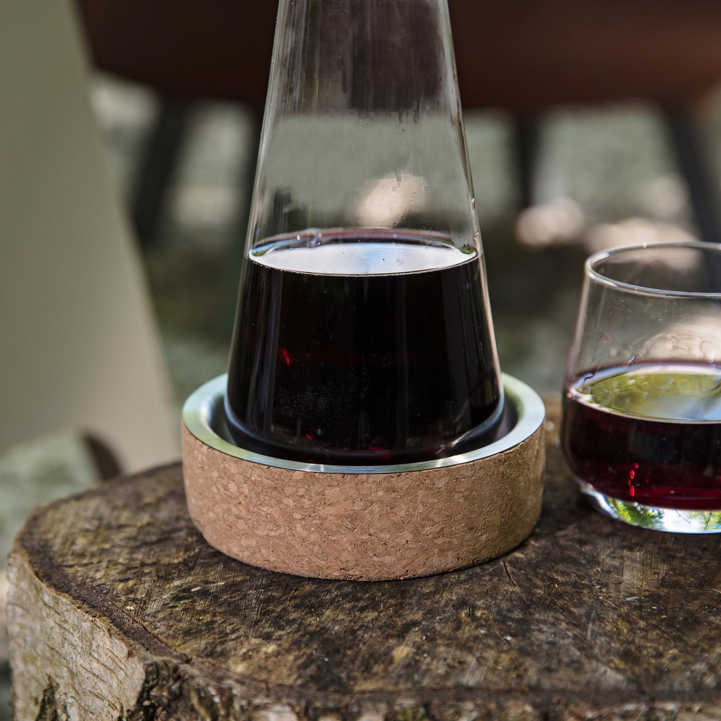 Wine Carafe with Cork Stopper & Coaster - Personalised