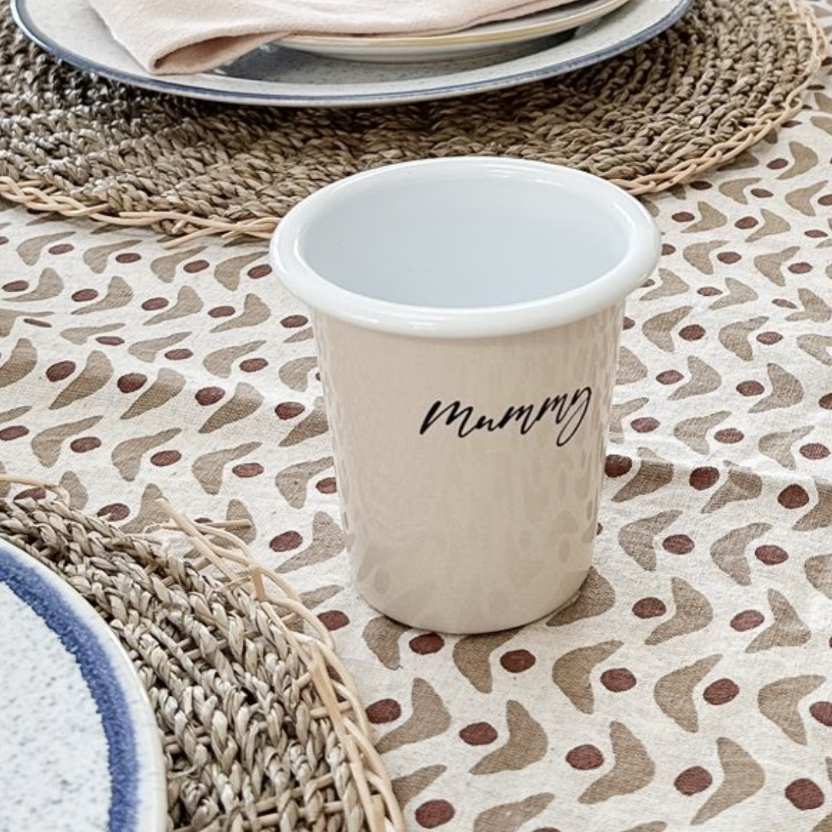Falcon Enamel Tumbler - Cream