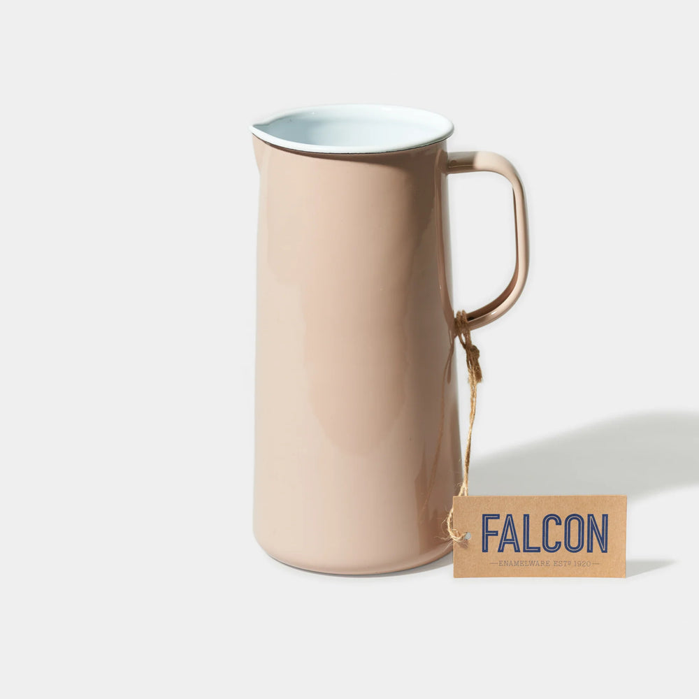 Falcon enamel jug in Marie Rose pink. 10-year anniversary gift.