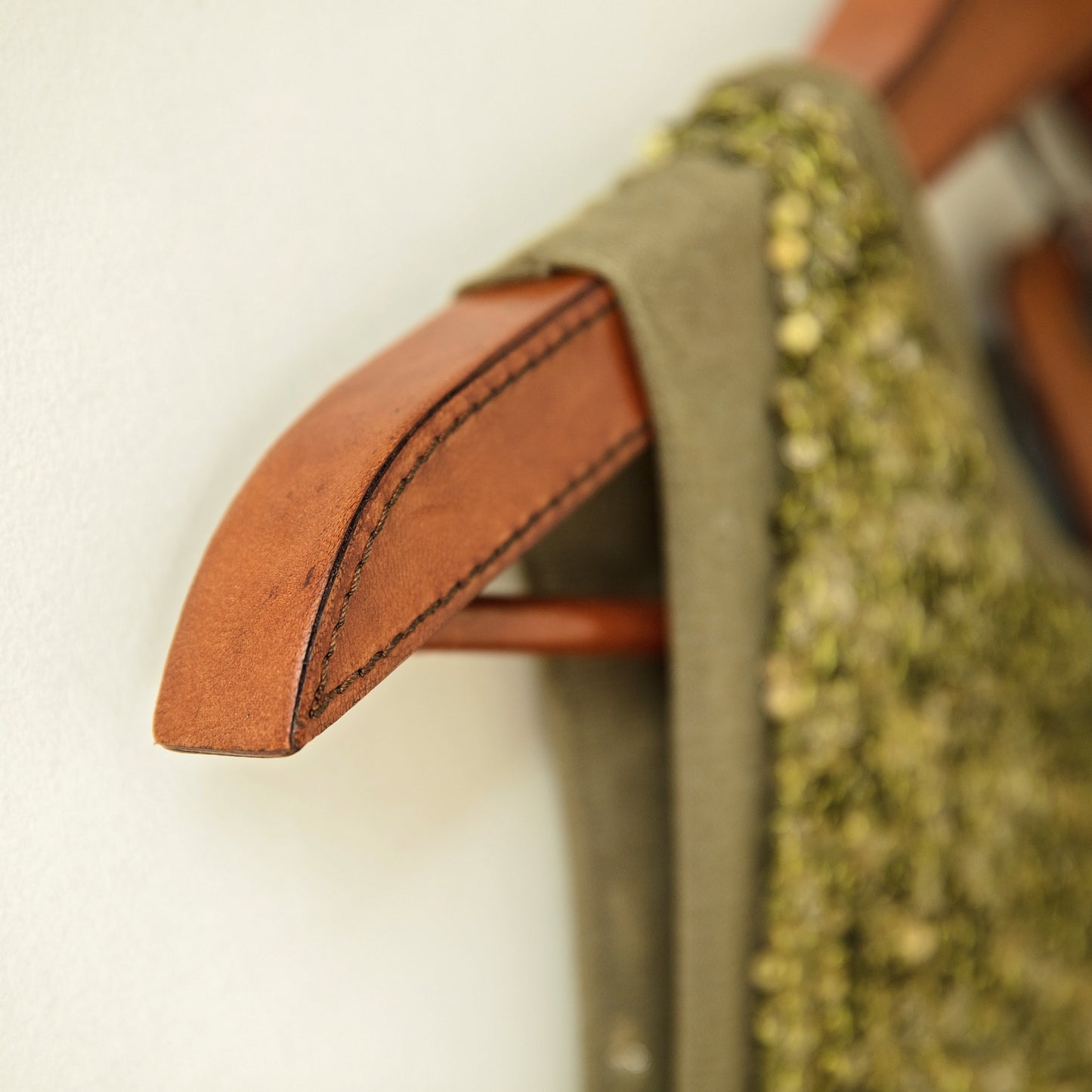 Personalised Leather Coat Hanger For Her