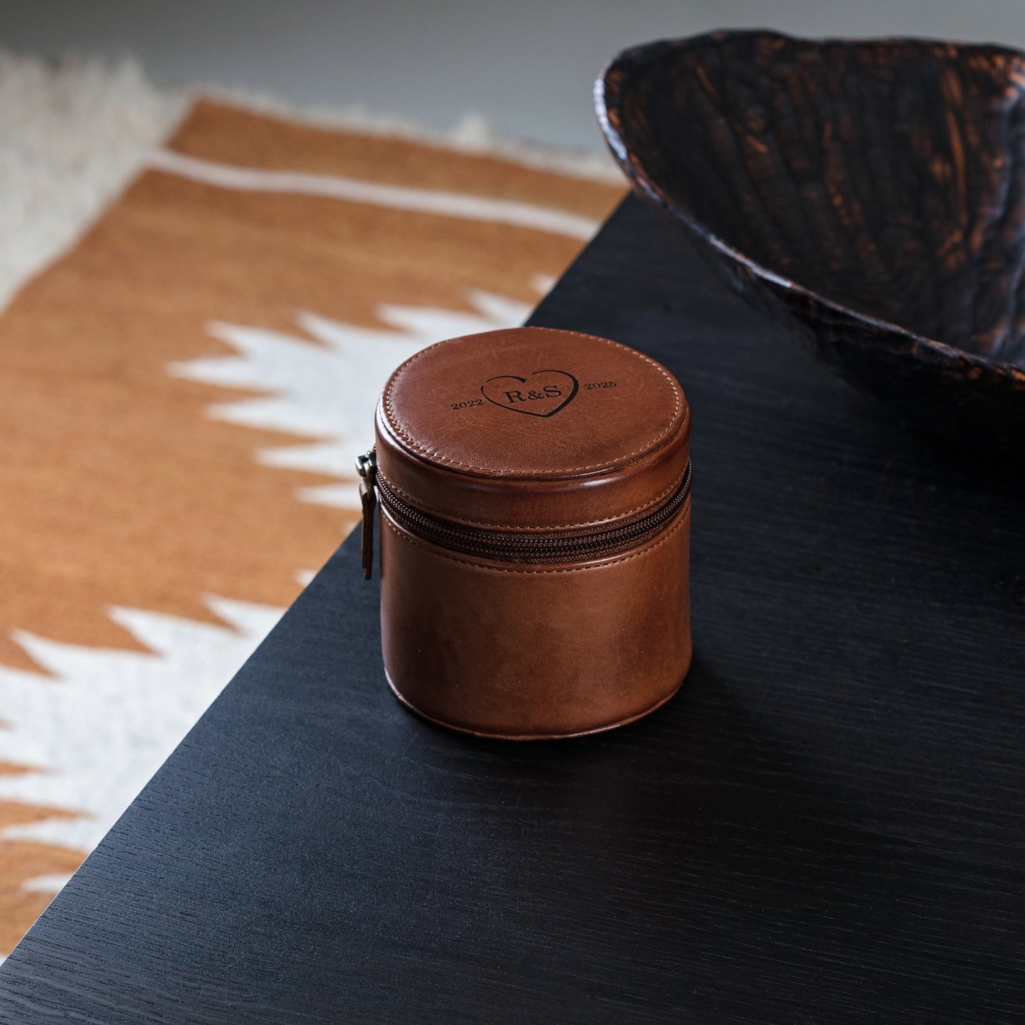 Leather Travel Jewellery Case - 3rd Wedding Anniversary Gift
