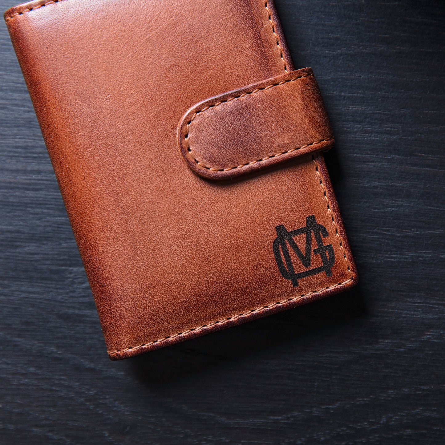 Monogram Leather Card Wallet