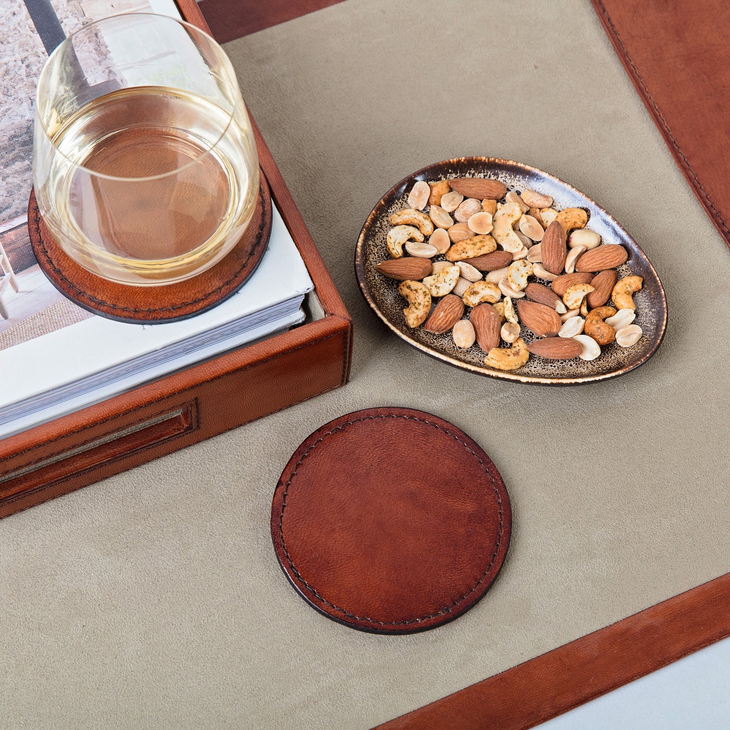 Leather Coaster - Round or Square