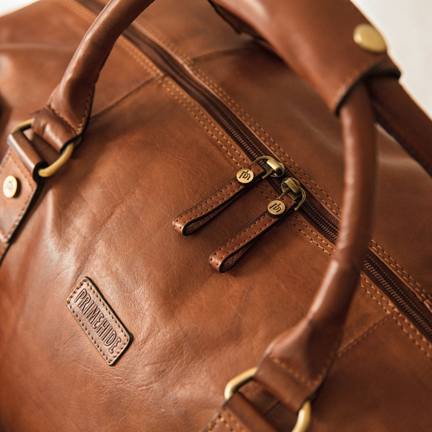 Leather Weekend Bag Set