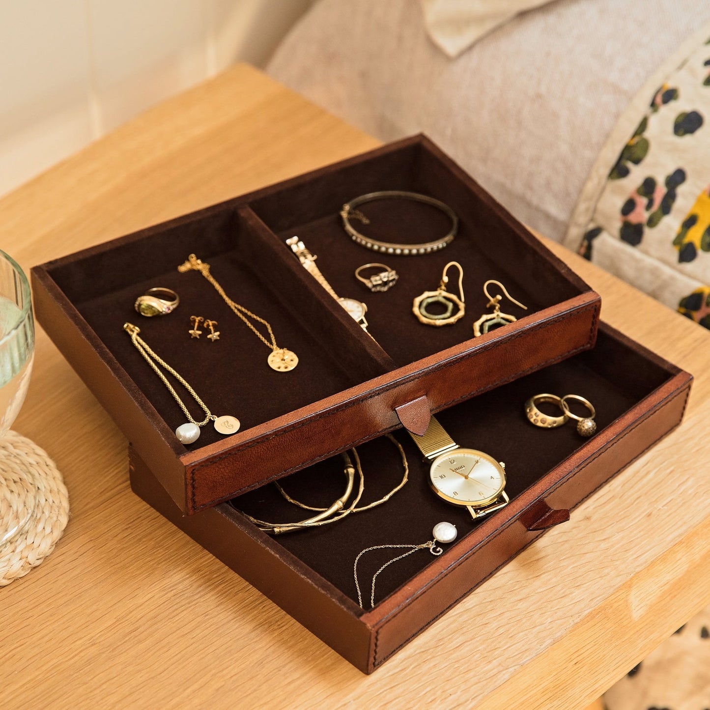 
                  
                    Women's Leather Jewellery Box - Large
                  
                