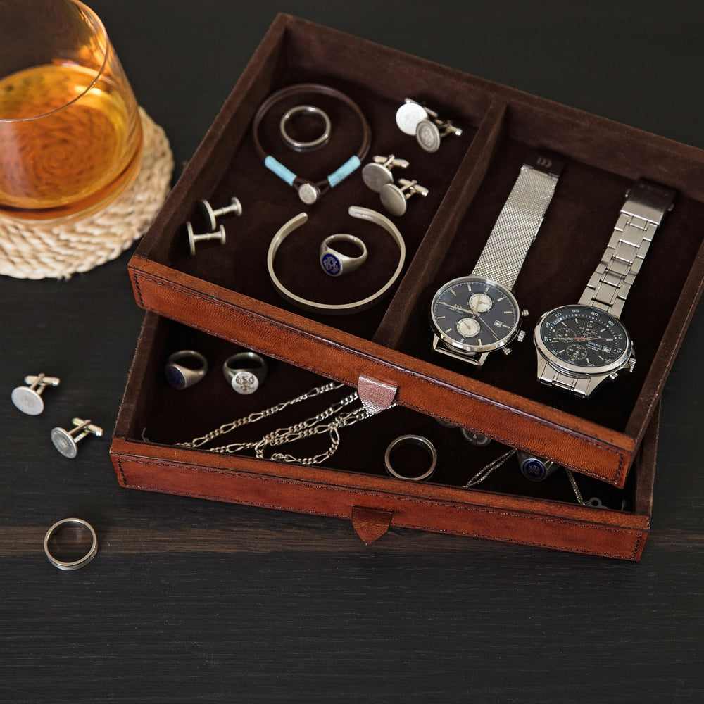 
                  
                    Leather Men's Jewellery Box - Large
                  
                