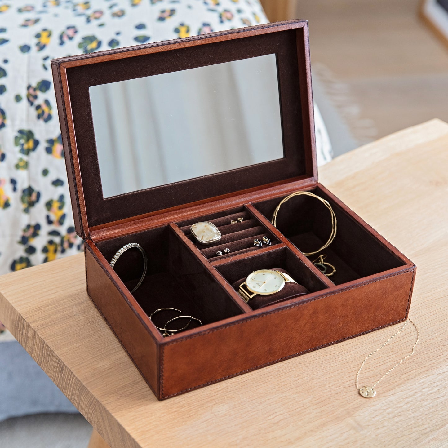 Leather Jewellery Box For Her