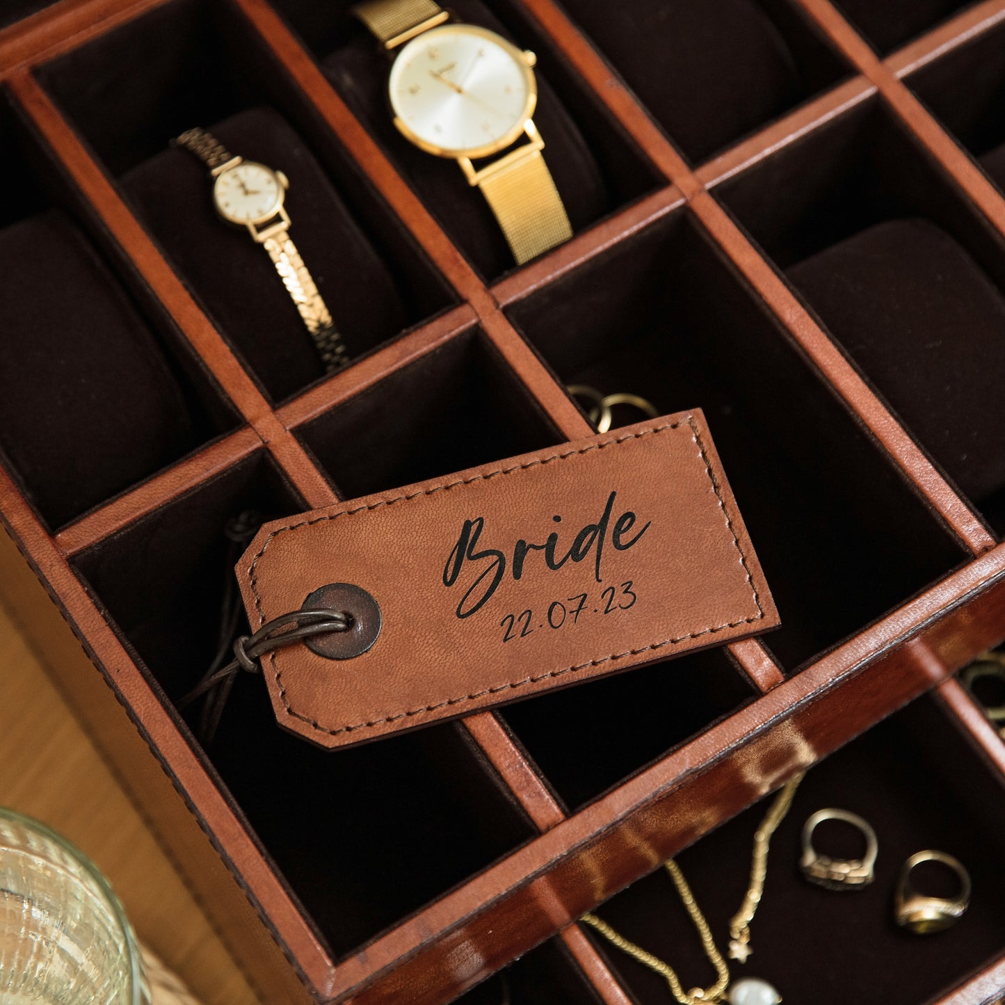 
                  
                    Leather Jewellery & Watch Organiser Box
                  
                