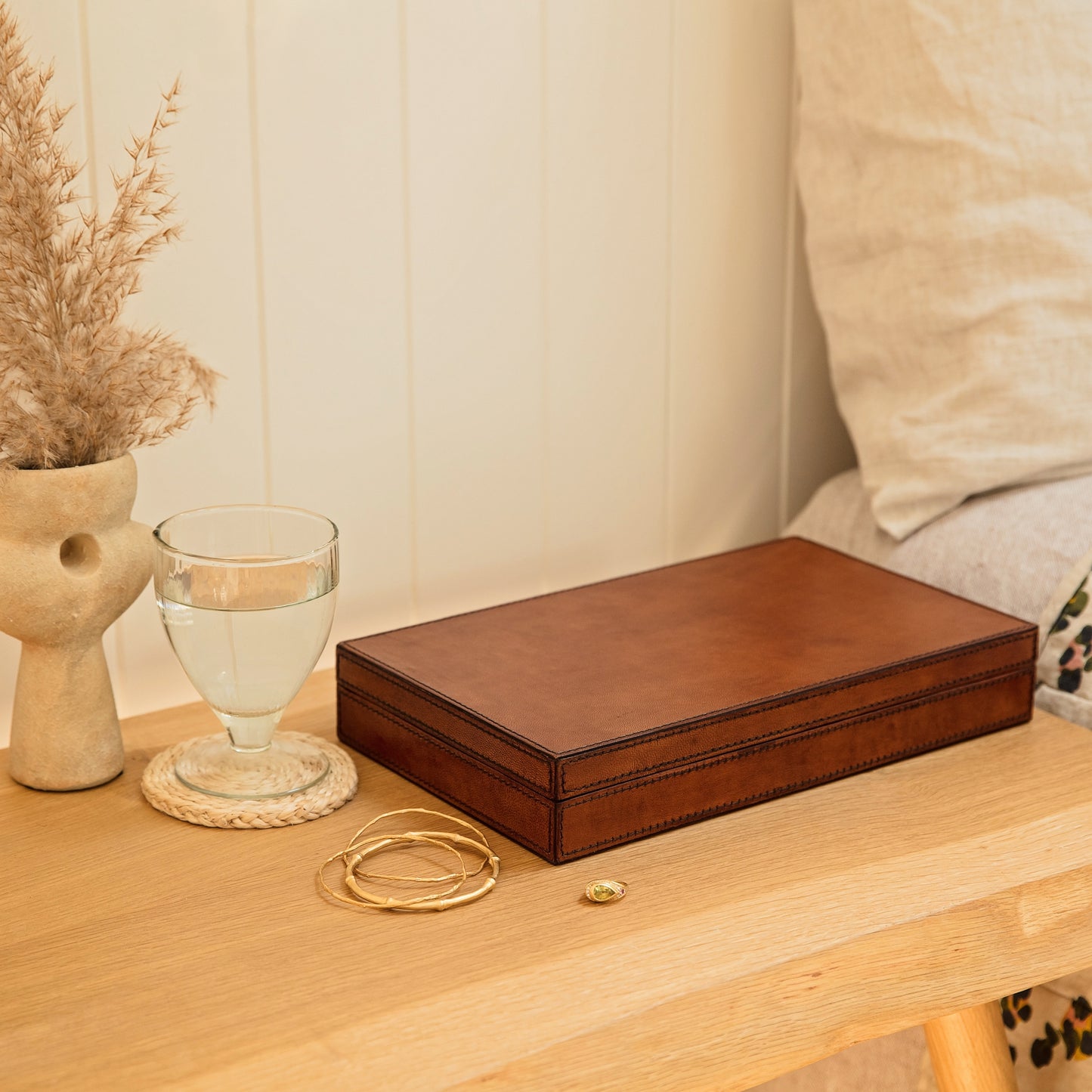 Leather Jewellery Organiser