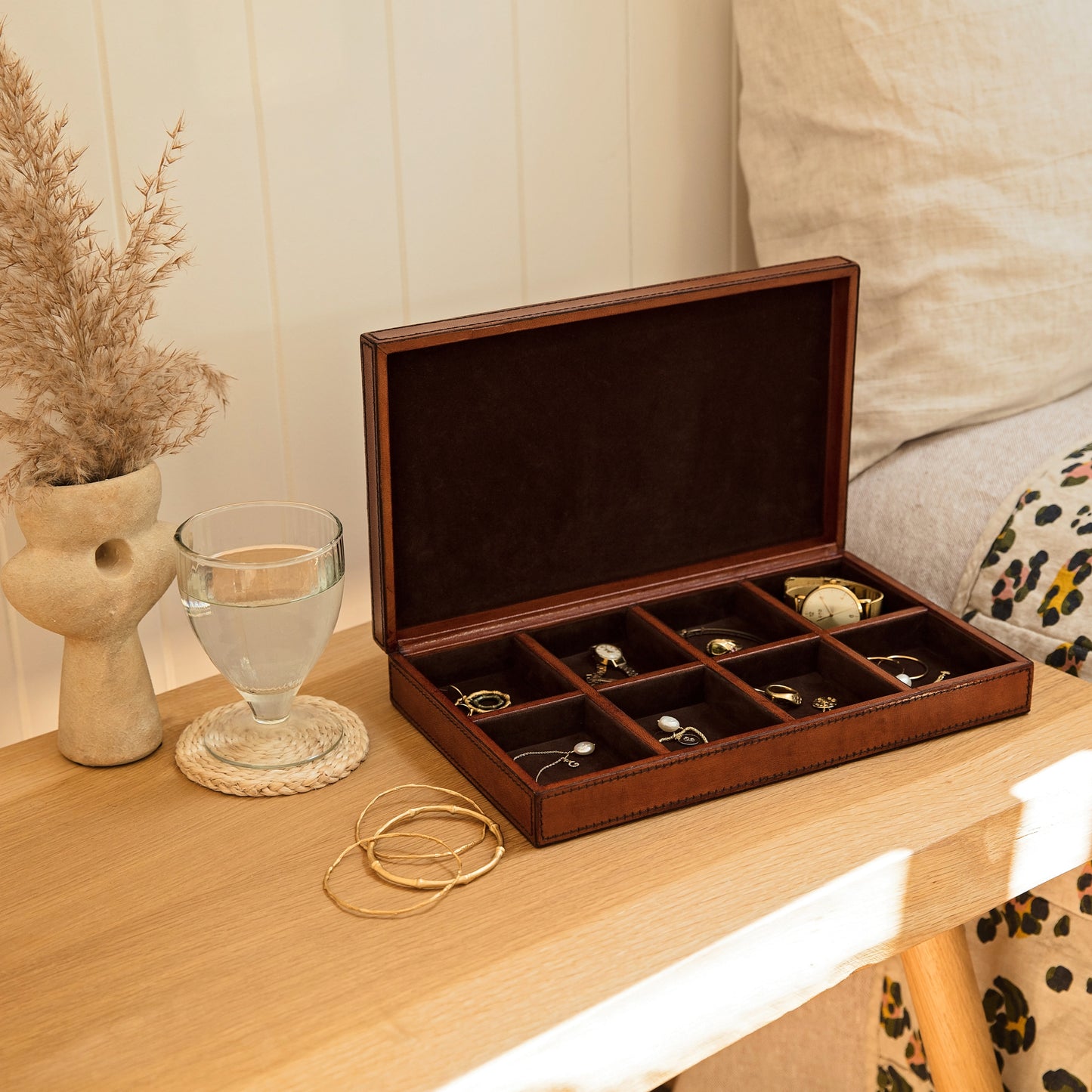 Leather Jewellery Organiser