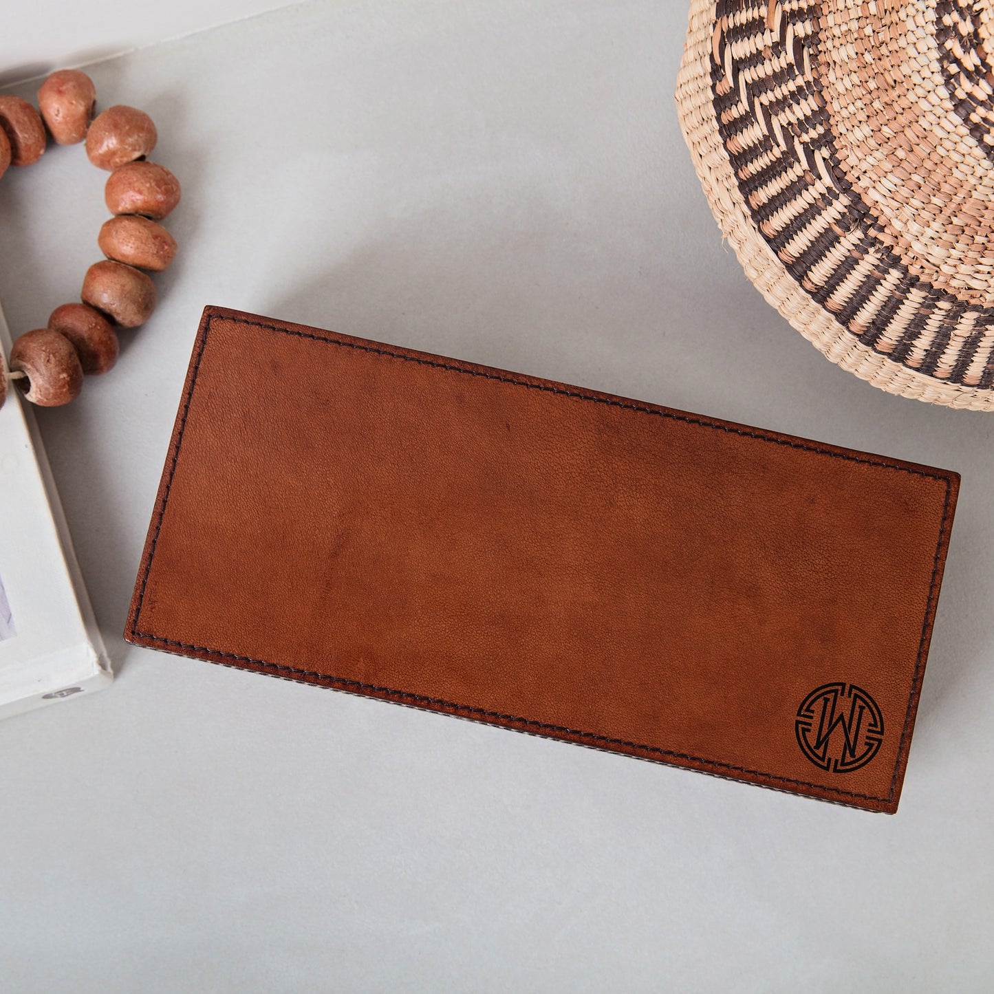 Monogram Leather Watch and Cufflink Box