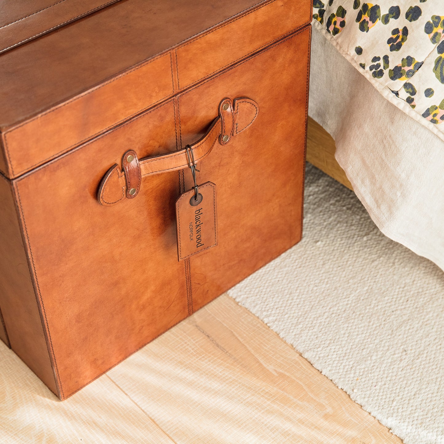 Leather Storage Trunk Coffee Table - 2 colours