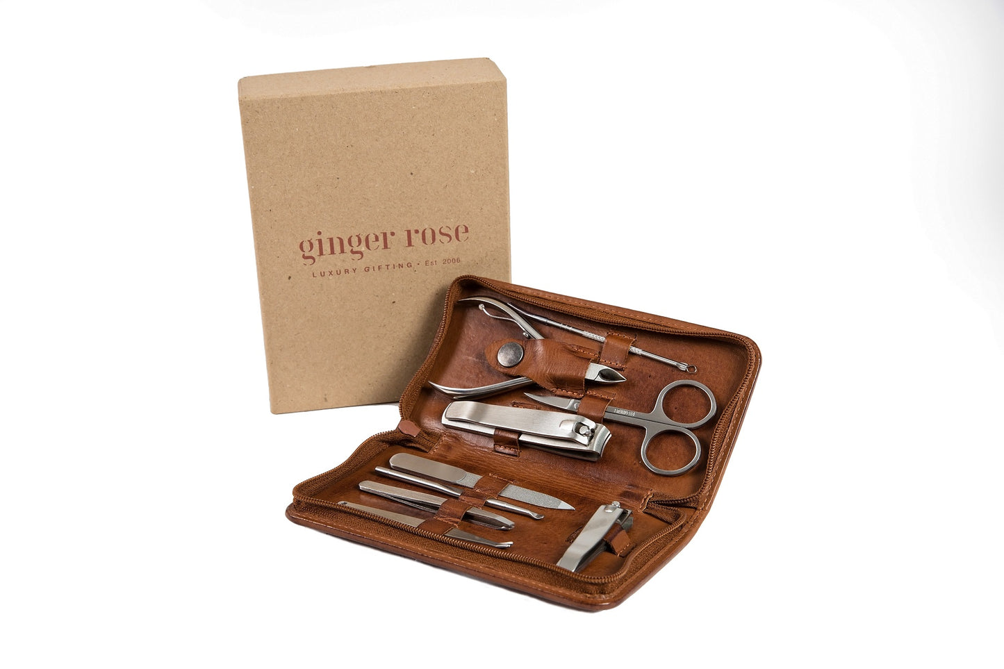 Leather Men's Grooming Kit