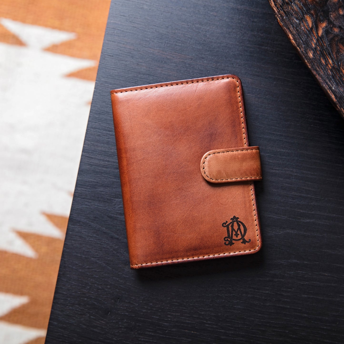 Monogram Leather Passport Wallet