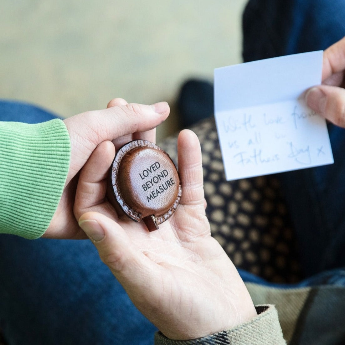 Leather Tape Measure - Tan