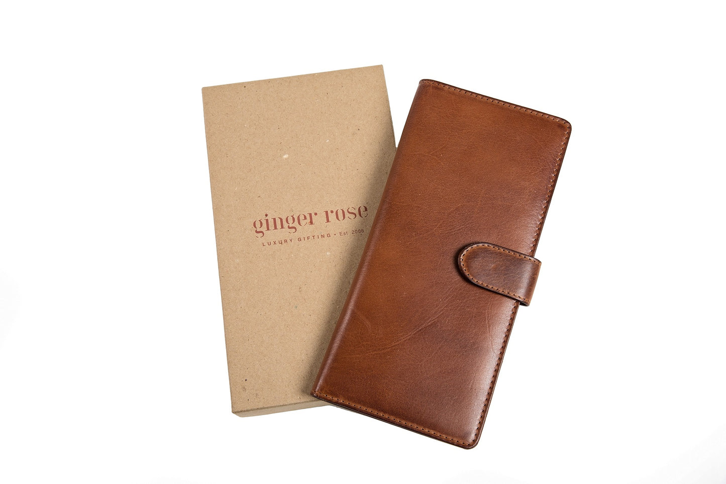 Monogram Leather Travel Wallet