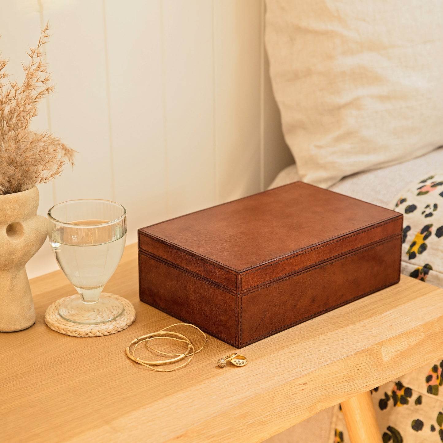 Women's Leather Watch Box - Deluxe