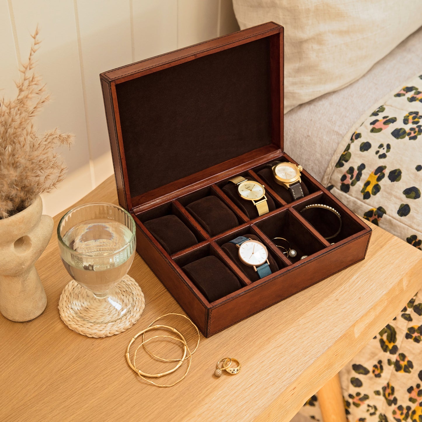 
                  
                    Women's Leather Watch Box - Deluxe
                  
                