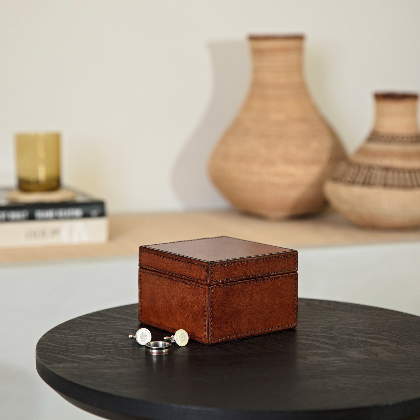 Men's Leather Watch Box - Single