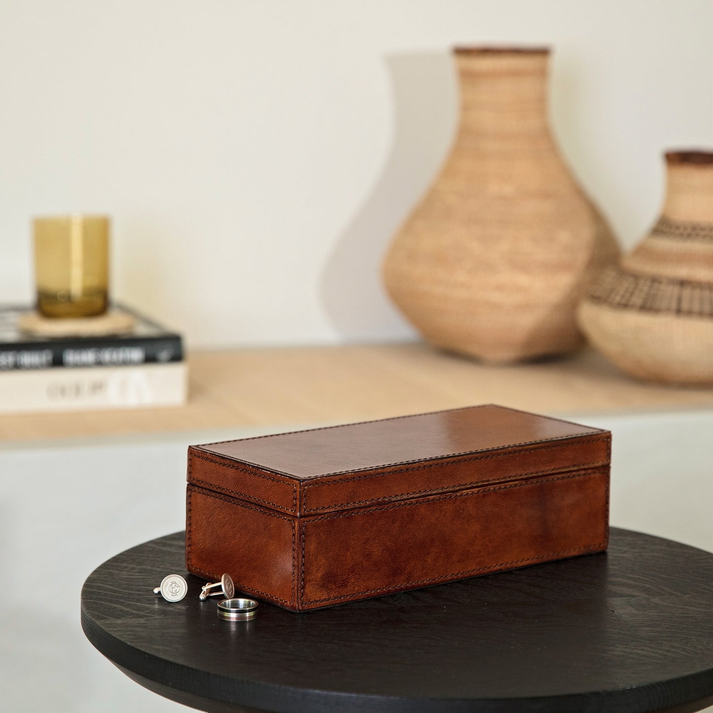 Leather Watch Box Large