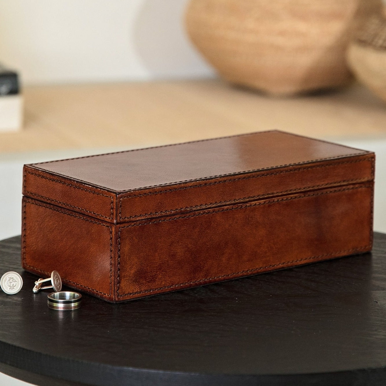 Women's Leather Watch Box - Triple