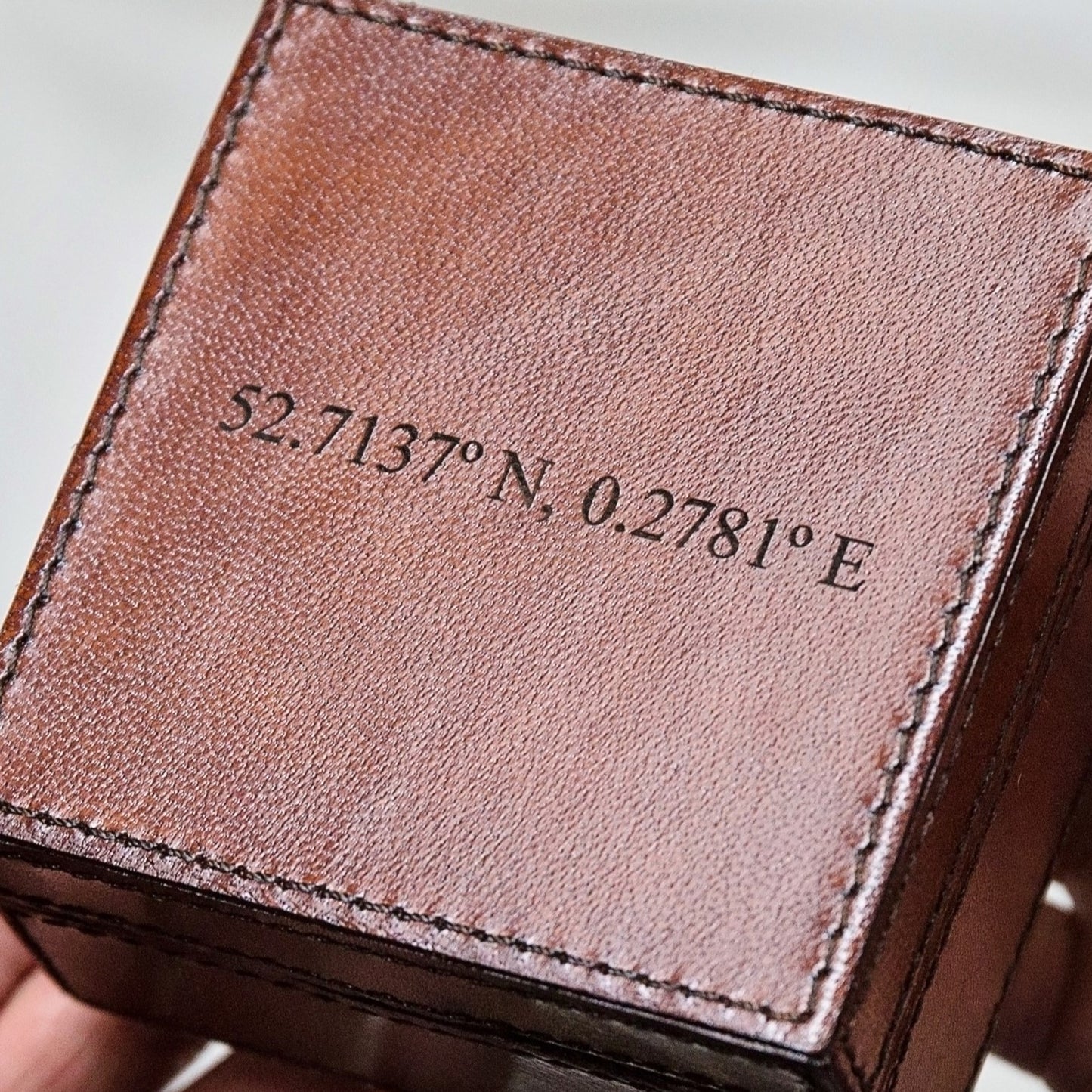 Men's Leather Watch Box - Single