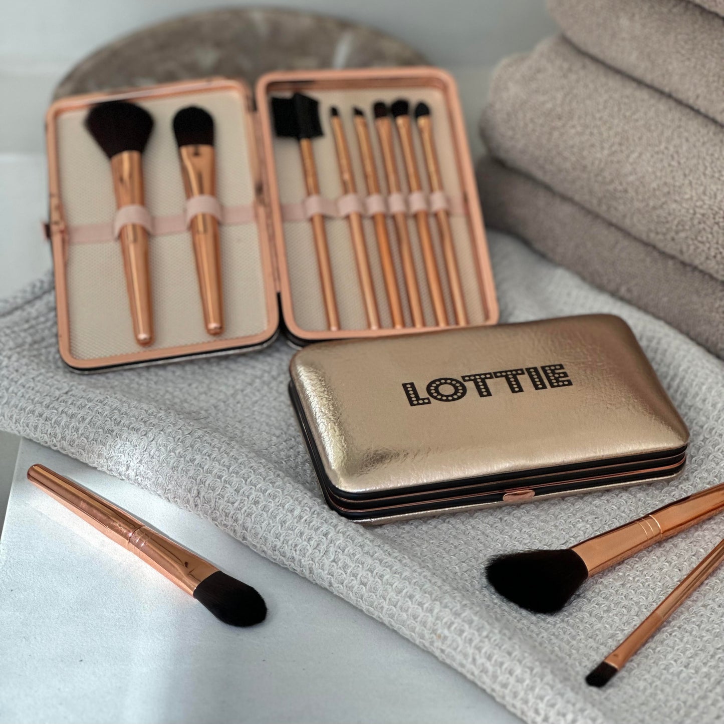Personalised Make Up Brush Kit - Copper