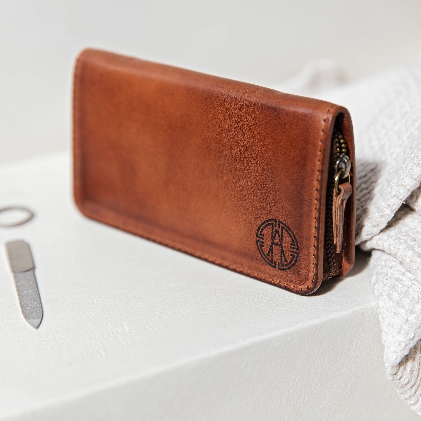 Monogram Leather Manicure Set