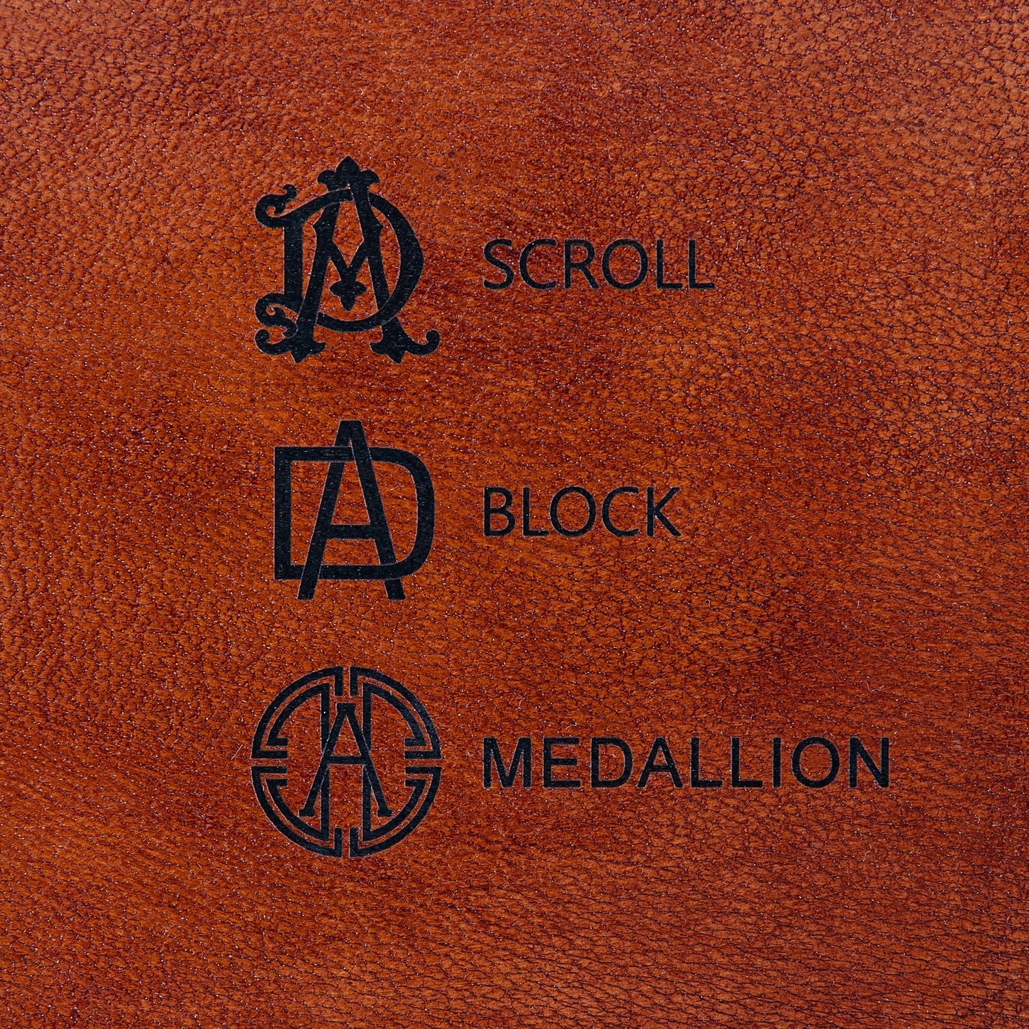 Monogram Leather Stud Box - Square