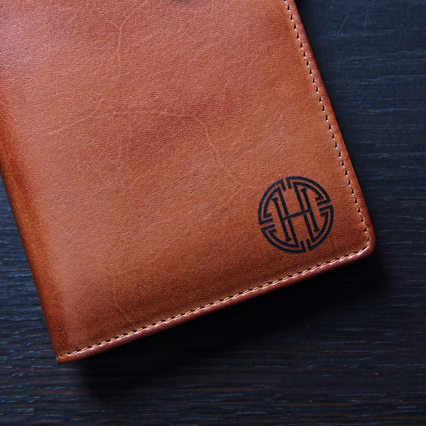 Monogram Leather Travel Wallet