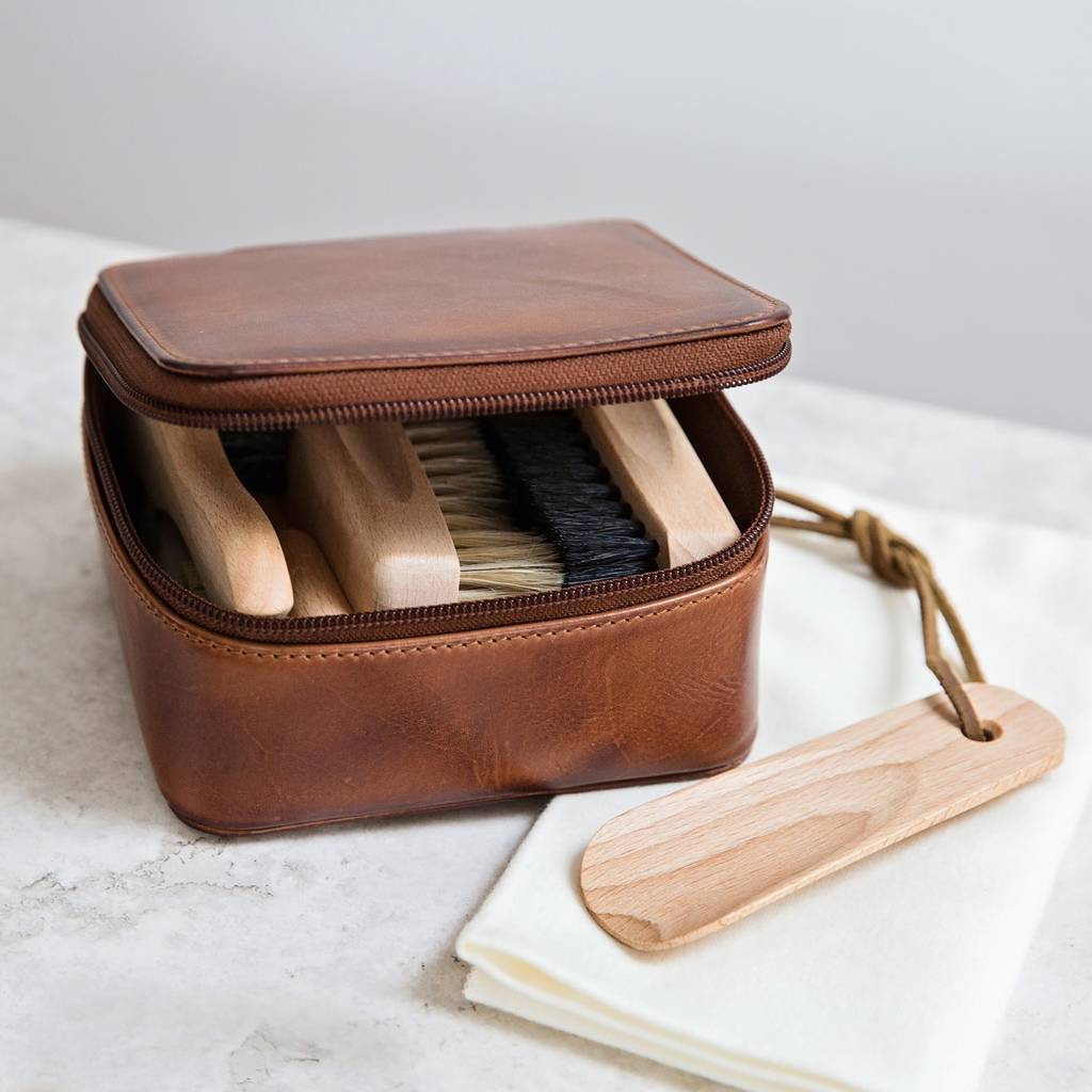 Monogram Leather Travel Jewellery Box Set