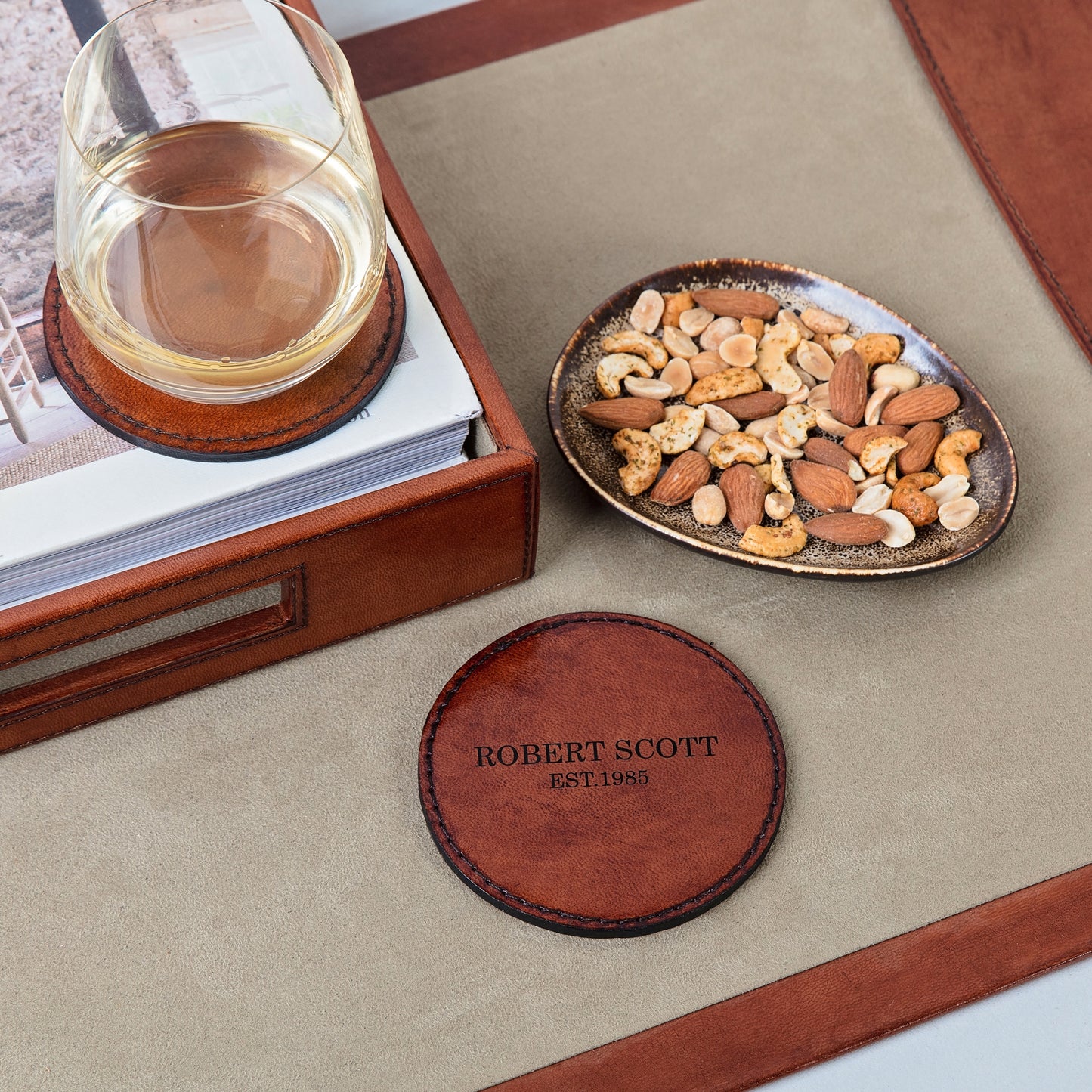 Leather Coaster - Round or Square