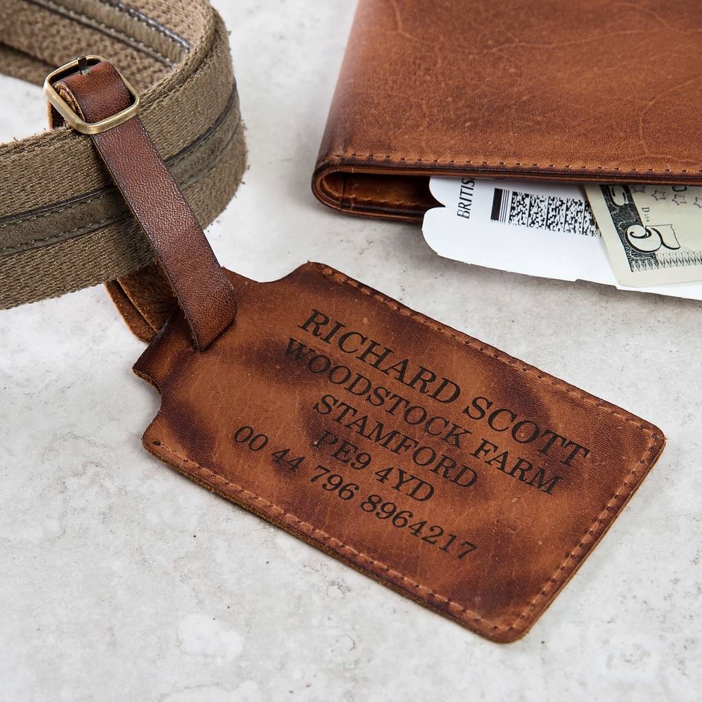 Leather Luggage Tag