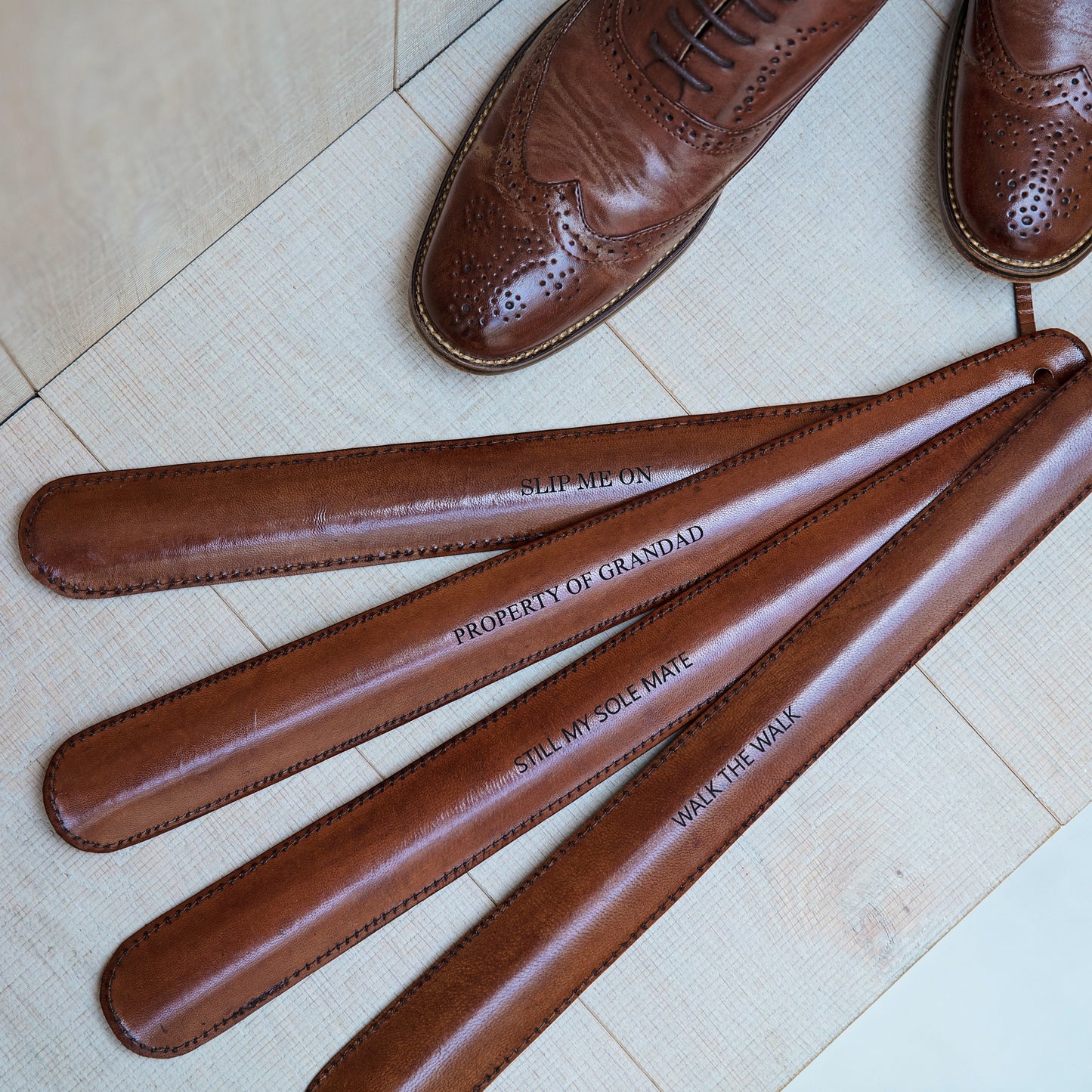 
                  
                    Leather Shoe Horn
                  
                