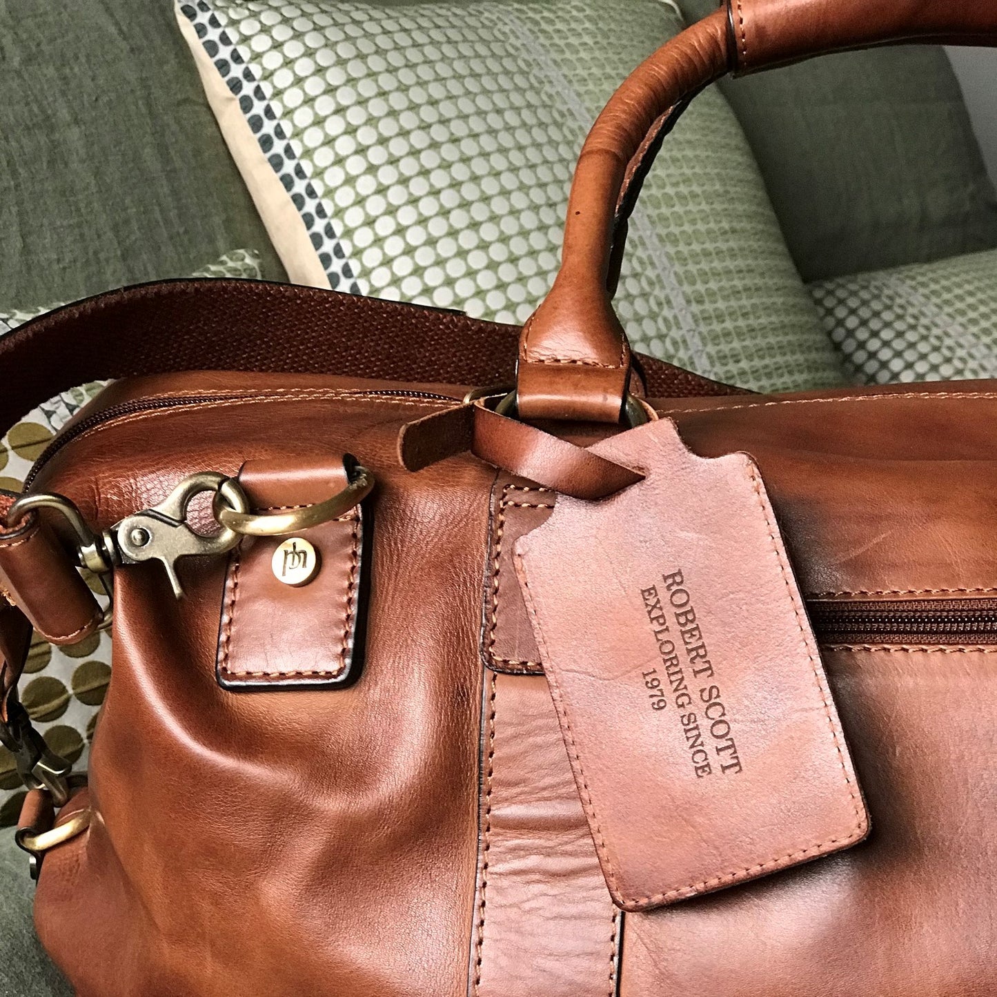 Leather Weekend Bag Set