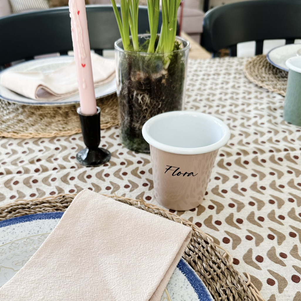 Falcon Enamel Tumbler - Cream