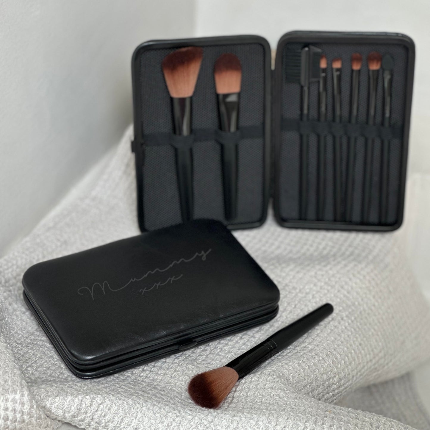 Personalised Make Up Brush Kit - Black