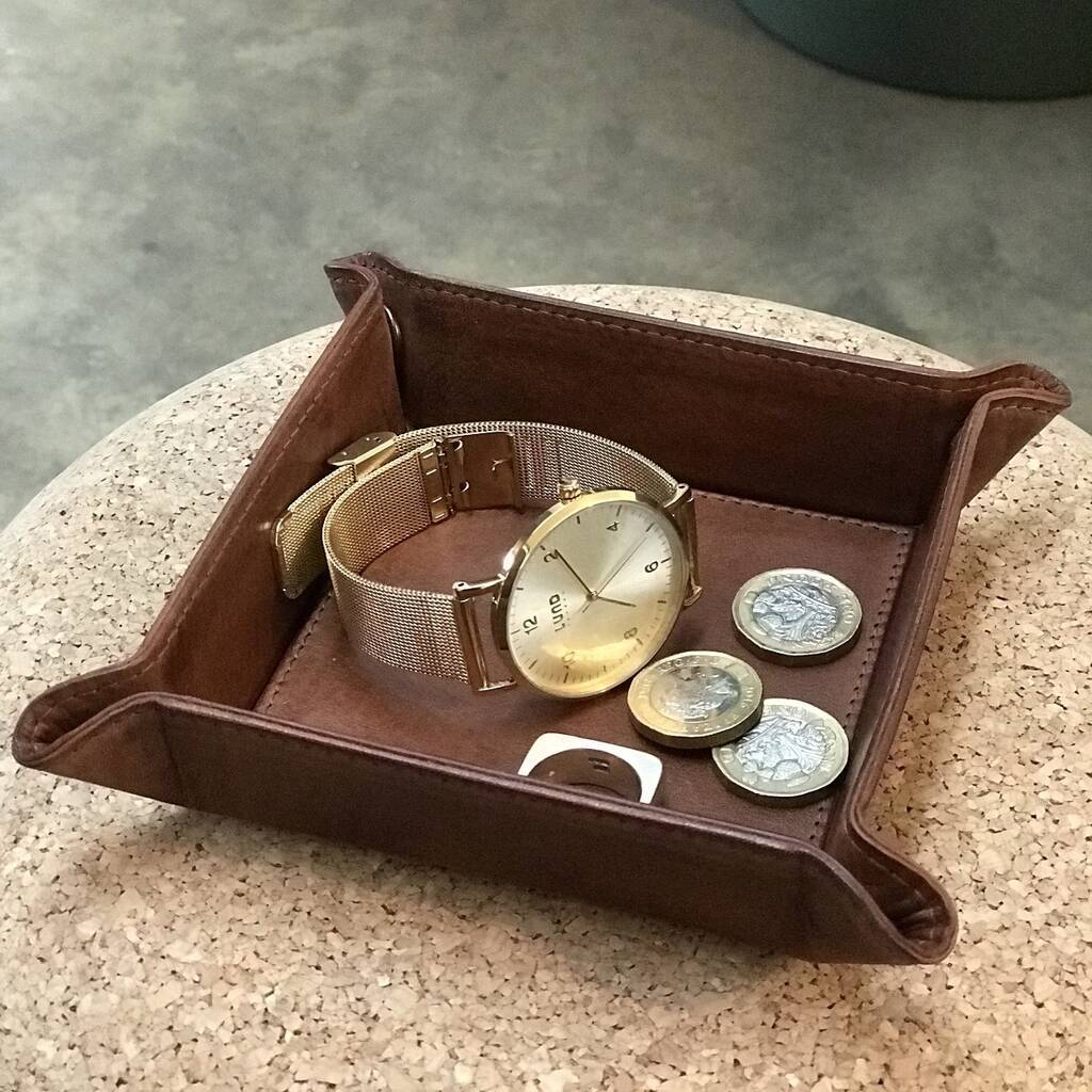 Leather Stash Tray - Square